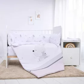   Lorelli ágynemű garnitúra Trend kombi ágyhoz, Little Rabbits Grey