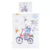 Chipolino 5 részes ágynemű garnitúra - bear with bicycle