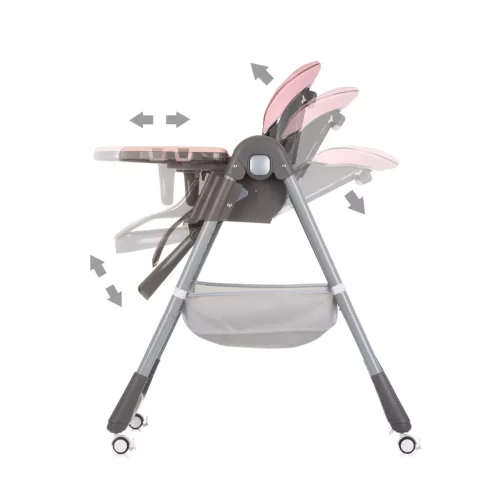 Chipolino First Spoon multifunkciós etetőszék - flamingo