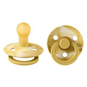   BIBS Colour, TIE DYE 2-es cumiszett, (Mustársárga-Krémfehér), 0-6 hó