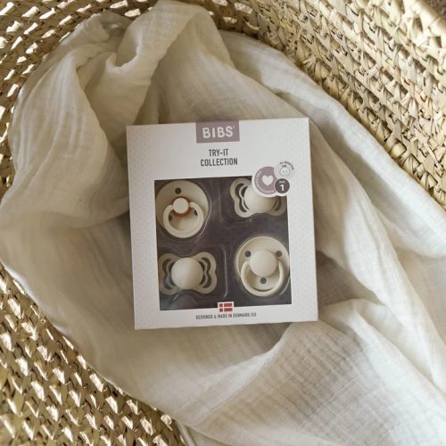 BIBS Try-it Cumi 4 db-os kollekció, krémfehér