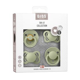 BIBS Try-it Cumi, 4 db-os kollekció, zsálya