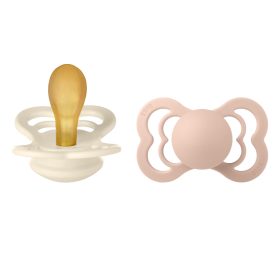   BIBS Supreme cumi 2-es szett, (Krémfehér/Púderrózsaszín), 6-36 hó