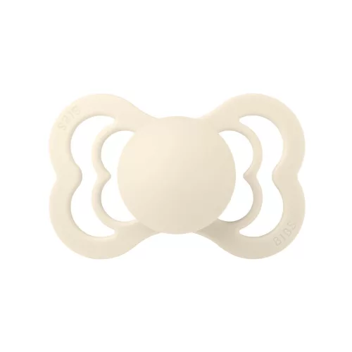 BIBS Supreme cumi, krémfehér, szilikon, 6-36 hó