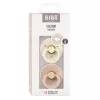 BIBS Colour 2-es szett, anatómiai cumifej, (Krémfehér/Púderrózsaszín), 6-36 hó