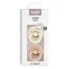 BIBS Colour 2-es szett, szimmetrikus cumifej, (Krémfehér/Púderrózsaszín), 6-36 hó