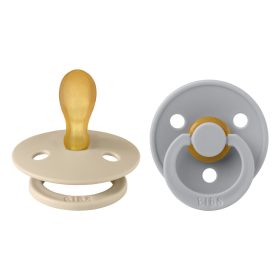   BIBS Colour 2-es szett, szimmetrikus cumifej, (Vanília/Delfin), 6-36 hó