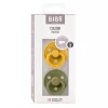 BIBS Colour 2-es szett, (Méz/Olivazöld), 6-18 hó