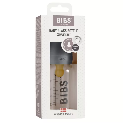 BIBS Cumisüvegszett, grafit, 110 ml
