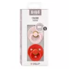 BIBS Colour 2-es szett, (Cseresznyevirág/Pirospiros), 0-6 hó