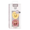 BIBS Colour 2-es szett, (Krémsárga/Tearózsa), 6-18 hó