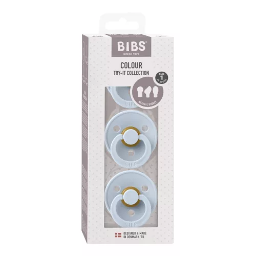 BIBS Colour Cumi 3 db-os Try-it kollekció, pasztellkék