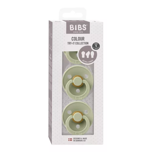 BIBS Colour Cumi 3 db-os Try-it kollekció, zsálya