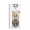 BIBS Colour 2-es szett, (Vanília/Fenyőzöld), 0-6 hó