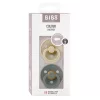 BIBS Colour 2-es szett, (Vanília/Fenyőzöld), 6-18 hó