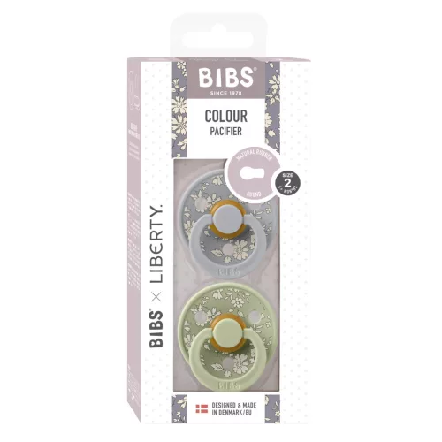 BIBS X Liberty 2-es Cumi szett, Colour, Capel, Zsálya Mix, 6-18 hó