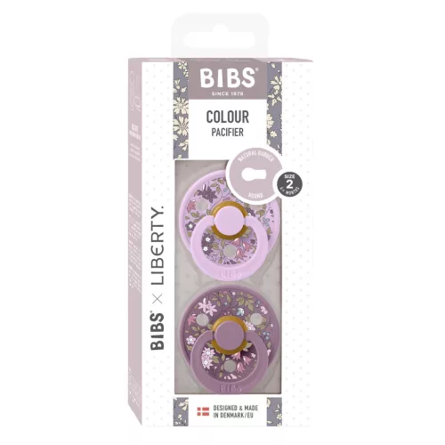 BIBS X Liberty 2-es Cumi szett, Colour, Kamilla, Viola Mix, 6-18 hó