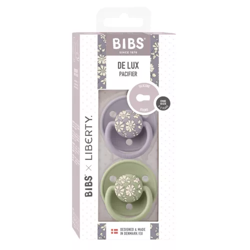 BIBS X Liberty 2-es Cumi szett, De Lux, Capel, Zsálya Mix, egyméret
