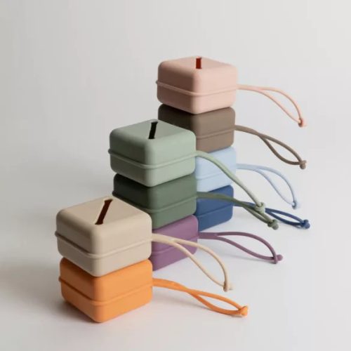 BIBS Szilikon cumitartó, (Zsálya)