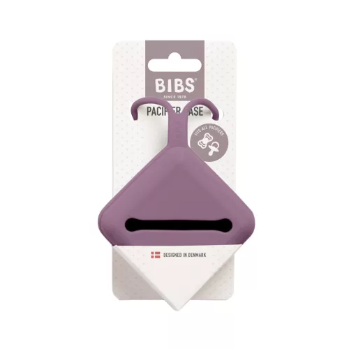 BIBS Szilikon cumitartó, (Mályva)