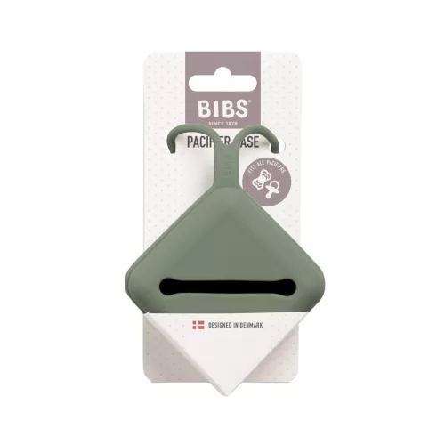 BIBS Szilikon cumitartó, (Fenyőzöld)
