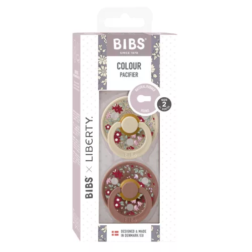 BIBS X Liberty 2-es Cumi szett, Colour, Kamilla, Mackó Mix, 6-18 hó