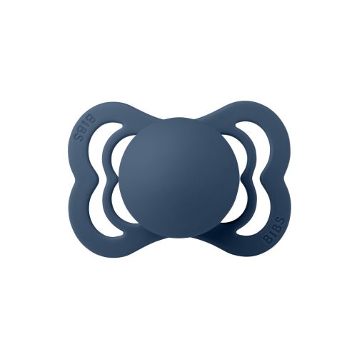 BIBS Supreme cumi, acélkék, 0-6 hó