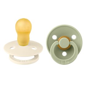 BIBS Colour 2-es szett, (Krémfehér/Zsálya), 18-36 hó