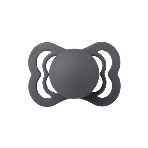 BIBS Supreme cumi, grafit, szilikon, 0-6 hó