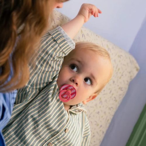 BIBS Cumi, Studio Block Colour, Babarózsaszín mix, 0-6 hó