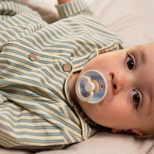 BIBS Cumi, Studio Block Colour, Pasztellkék mix, 6-18 hó