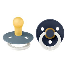 BIBS Colour 2-es szett, (Esti páva/Esti tintakék), 0-6 hó