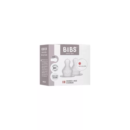 BIBS Szilikon cumifej cumisüveghez, közepes áramlású, (2 db)