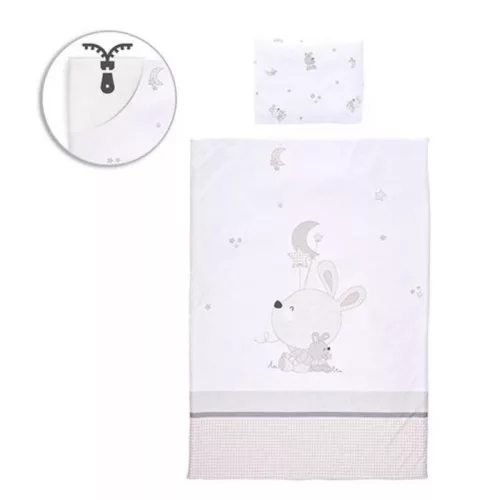 Lorelli 5 részes ágynemű garnitúra - Little Rabbits Grey