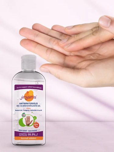 JimJams Antibakteriális kéz- és bőrfertőtlenítő gél, 100 ml