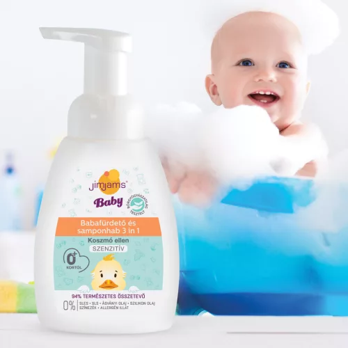 JimJams Baby Habfürdő és sampon 3in1, 250 ml
