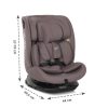 Lorelli Rodeo 360 isofix autósülés 40-150cm - Dark Pink