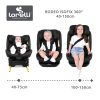 Lorelli Rodeo 360 isofix autósülés 40-150cm - Dark Pink