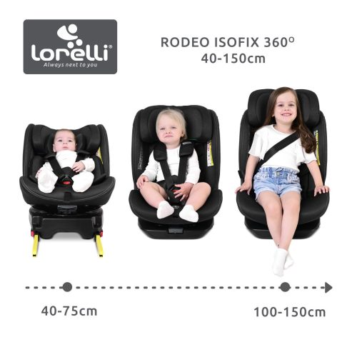Lorelli Rodeo 360 isofix autósülés 40-150cm - Green&Grey