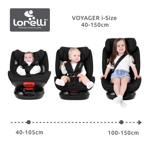 Lorelli Voyager i-Size autósülés 40-150cm + nyakpárna - Pink