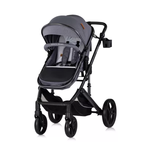 Chipolino Amore babakocsi mózessé alakítható sportrésszel - Cloud grey