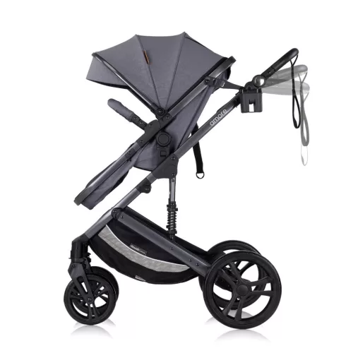 Chipolino Amore babakocsi mózessé alakítható sportrésszel - Cloud grey