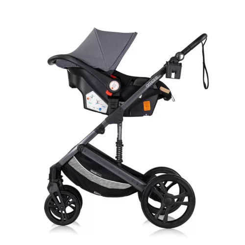 Chipolino Amore babakocsi mózessé alakítható sportrésszel - Cloud grey