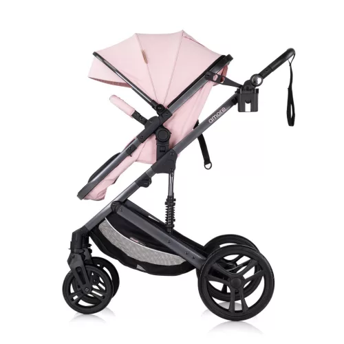 Chipolino Amore babakocsi mózessé alakítható sportrésszel - Pink Marshmallow