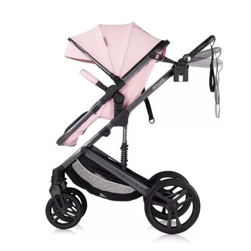 Chipolino Amore babakocsi mózessé alakítható sportrésszel - Pink Marshmallow