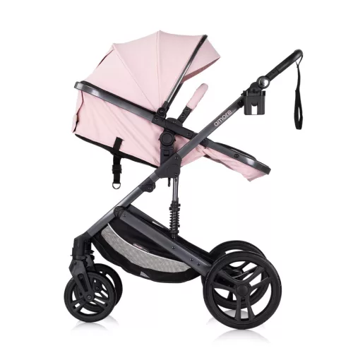 Chipolino Amore babakocsi mózessé alakítható sportrésszel - Pink Marshmallow