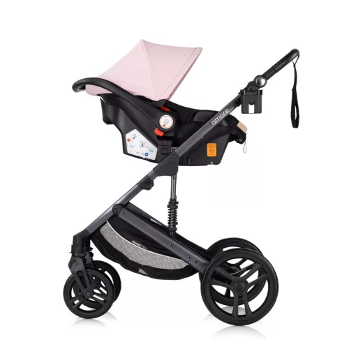 Chipolino Amore babakocsi mózessé alakítható sportrésszel - Pink Marshmallow