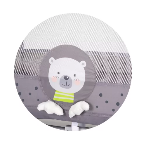 Chipolino Capri fix utazóágy - Bear grey