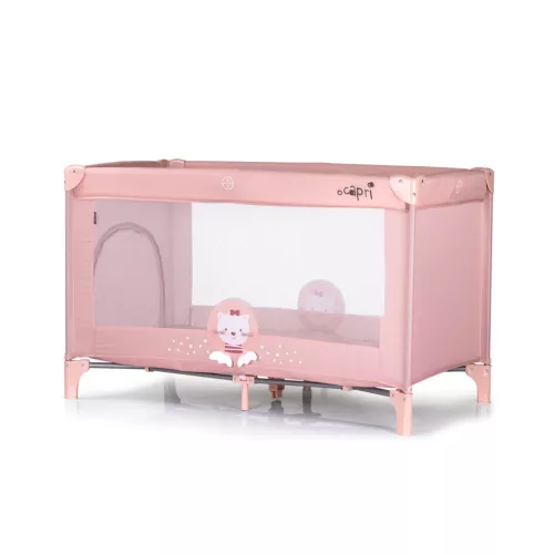 Chipolino Capri fix utazóágy - Cat pink