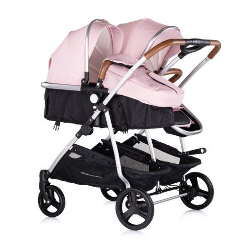 Chipolino Duo Smart iker babakocsi - Pink Marshmellow